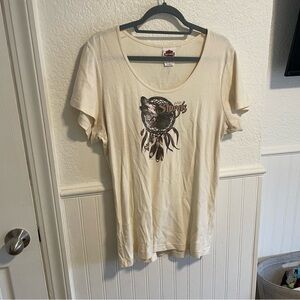 Harley-Davidson Cream Graphic Short Sleeve Tee